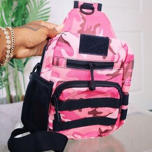 Camo crossbody bag